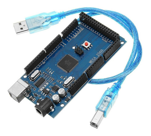 Tarjeta Mega 2560 Ch340 Con Cable Compatible Con Arduino