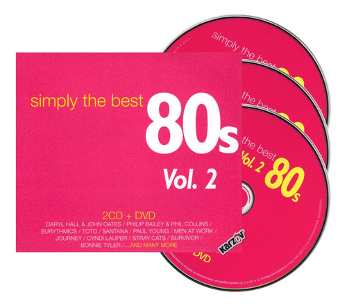 Simply The Best 80 's Vol 2 Outfield & Santana 2 Cd + Dvd