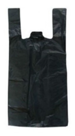 Bolsas Camiseta Negra 45x60 Baja Densidad Pack X100 U
