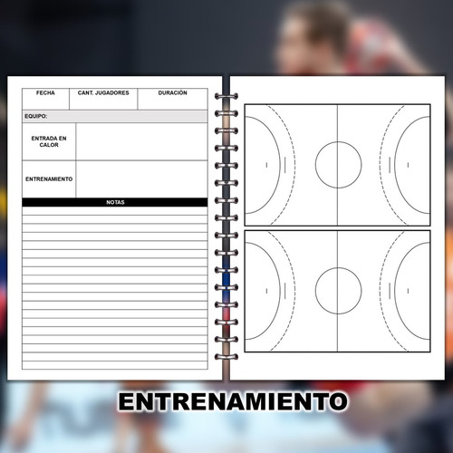 Kit Imprimible Agenda Dt Entrenador Handball (pdf + Ppt)