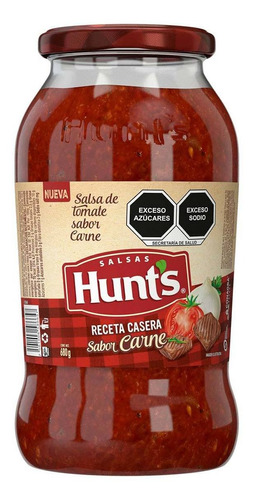 Salsa Para Pasta Hunt's Tomate Y Carne 680g