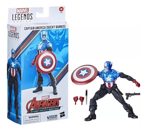Capitán América Bucky Cap Marvel Legends 60th Hasbro Nuevo