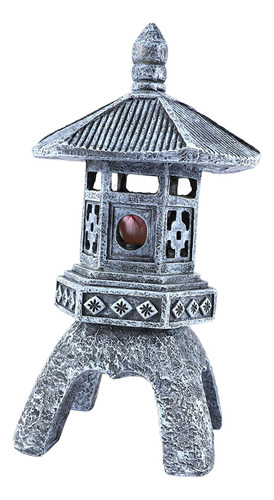 Linterna De Pagoda Solar Al Aire Libre, Escultura De