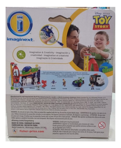 Boneco Imaginext Buzz Lightyear Com Nave Espacial T2740