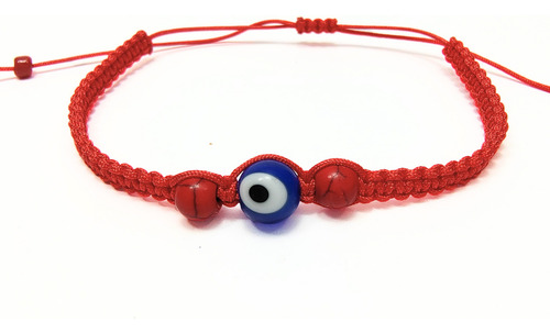 Pulseras Ojo Turco Pack X 10 Combinadas Negras Y Rojas