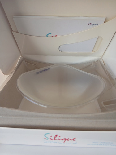 Prótesis De Mama Triangular Talla 5 Silicona Silique Color Transparente