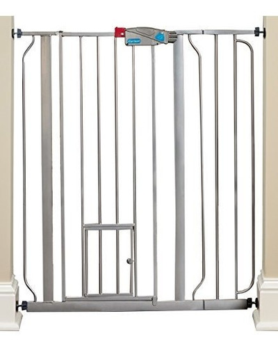 Carlson Pet Products Platinum Puerta Extra Alta Con Puerta P