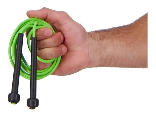 Kit 05 Corda De Pular Treino Funcional - Academia Fitness Cor Verde