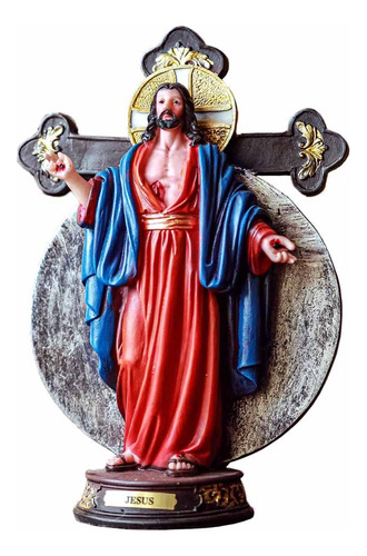 Imagem Santas Chagas De Jesus Resina 20cm Cor Colorido