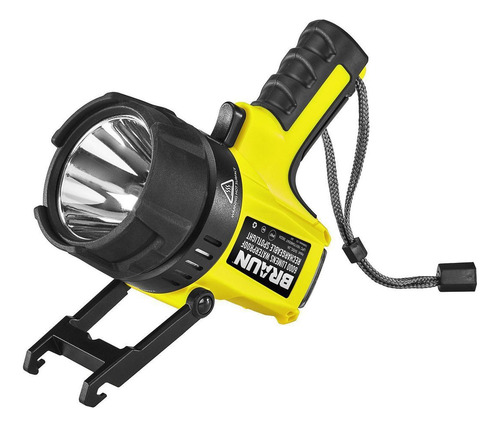 Reflector Led Recargable Braun De 6000 Lúmenes Carcasa Amarillo Luz Blanco Neutro