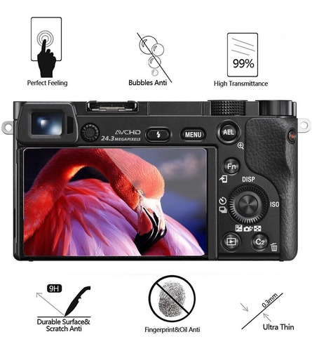 Protector De Pantalla Para Sony Alpha A6600 Templado 3 Uds