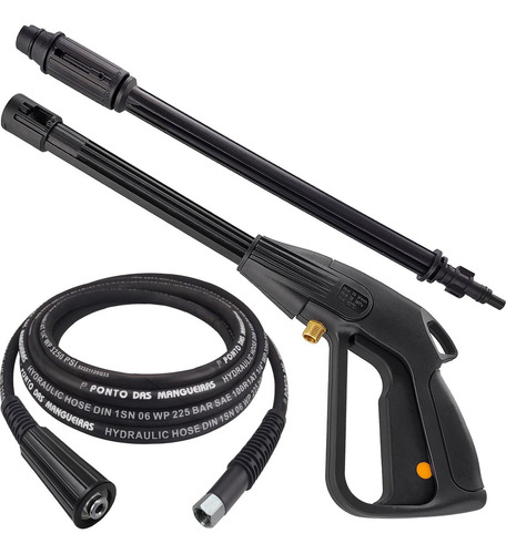 Pistola + Mangueira Trama De Aço Black Decker Pw1550 -05 Mts
