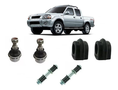 Kit Bucha Bieleta Pivô Nissan Frontier 2002 À 2007