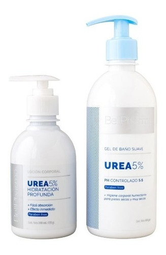 Promo Crema Corporal + Gel Baño Urea 5% Hidratación Profunda