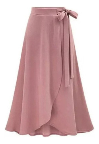Falda Mujer Cintura Alta Diseño De Vendaje De Línea A