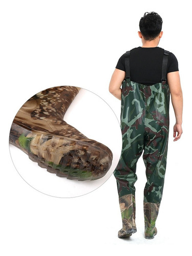 Wader Traje De Pesca Con Botas Impermeable Talla 41-44