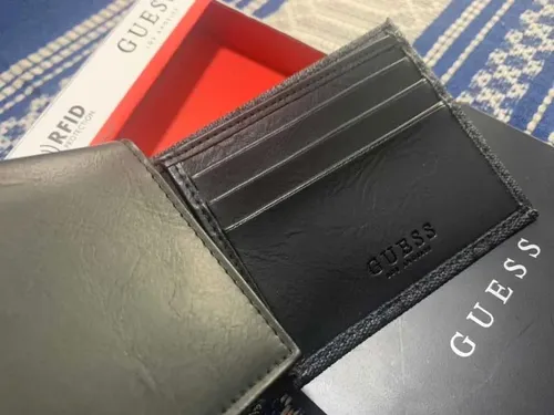 Billetera Guess Negra Hombre Original Billetera Guess Negra Hombre Original