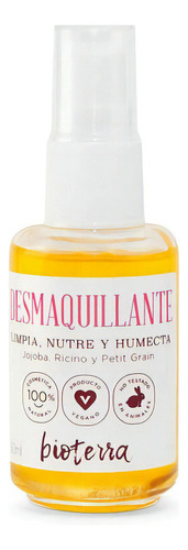 Desmaquillante Jojoba Ricino Cosmética Natural Bioterra