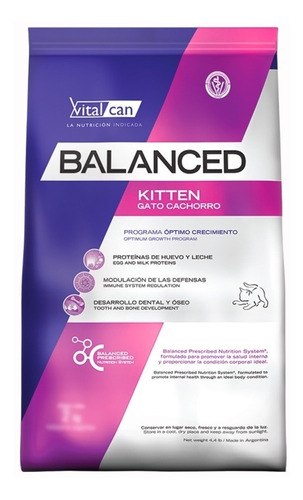 Vitalcat Balanced Kitten X 2kg- Petit Pet Shop
