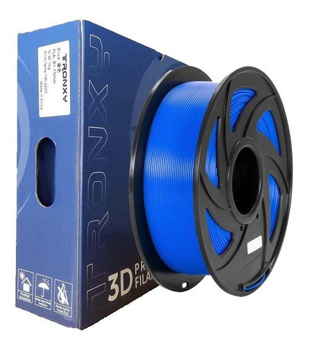 Filamento 3d Pla Tronxy De 1.75mm Y 1kg Azul