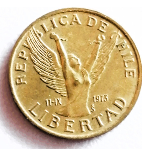 Moneda 5 Pesos 1982 De Chile (ángel De La Libertad)