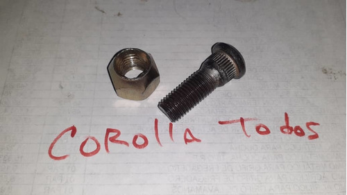 Kit Tornillo Y Tuerca De La Rueda Toyota Corolla Todos 