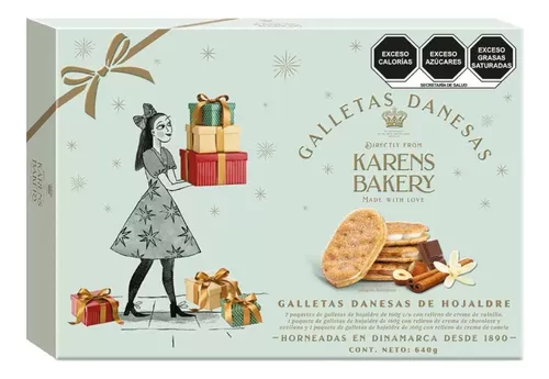 Galletas Danesas De Hojaldre Surtido Karen's Bakery 640g