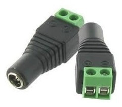 Conectores Dc Hembra 2.1  Atornillado Para Camara Seguridad