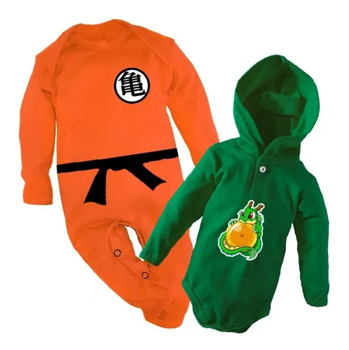 Ropa Bebe - Anime Dragon Ball - Mameluco Goku + Shen