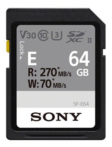 Tarjeta De Memoria Sony Sf-e64 Uhs-ii 64 Gb