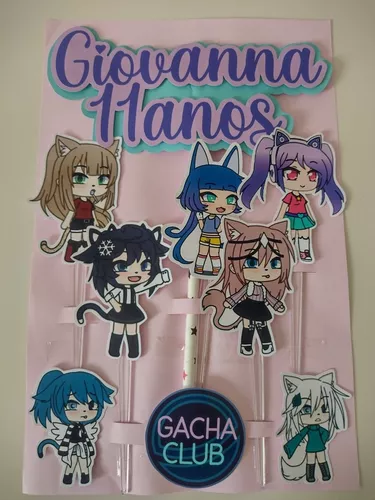 Topo de Bolo Gacha Life Arquivo de Corte Studio/PDF