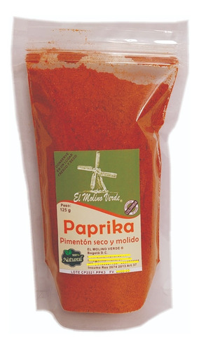 Paprika En Polvo X 125gr - g a $71