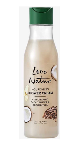 Crema De Ducha Nutritiva Cacao Y Aceite De Coco Love Nature