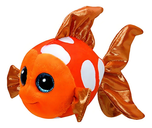 Pelucia Ty Beanie Boos Peixe Sami 15cm Dtc Olhudos
