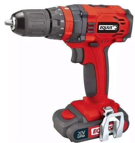 Taladro Atornillador Equus 20v Maletin 2 Bateria Litio