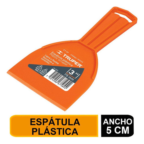 Espatula De Plastico 50mm - Truper