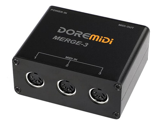 Entrada Midi Doremidi Merge-3 Suporte Para 2 Saídas Midi