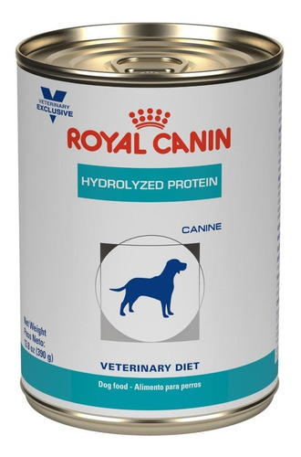 Imagen 2 de 5 de Alimento Royal Canin Veterinary Diet Canine Hydrolyzed Protein Adult HP para perro adulto todos los tamaños sabor mix en lata de 390g