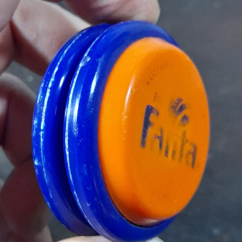 Yo Yo Russell Super Fanta Laranja E Azul Antigo Usado