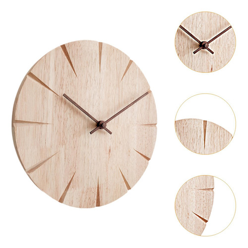 Reloj De Pared De Madera, Regalo Para Amigos Silenciosos,