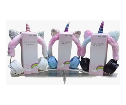 Diadema  De Peluche Con Forma De Unicornio Y  Bluetooth .