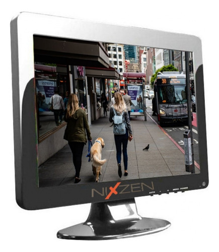Monitor 12 Pulgadas Tft Lcd Rca Vga Hdmi Parlantes 1280x800 Negro