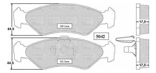 Pastillas Freno Del Para Ford Fiesta 1.1 1995 1997