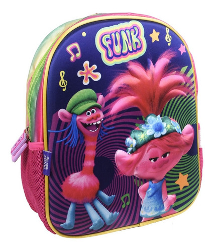 Mochila Escolar Kinder Trolls 2020 100% Original 3d 