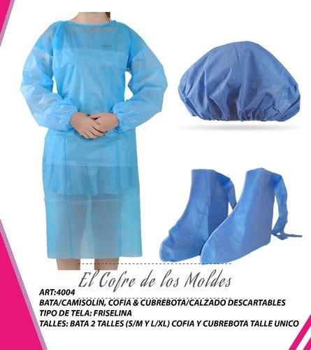 Molde Camisolin + Cofia + Cubrebota Patrones Pack