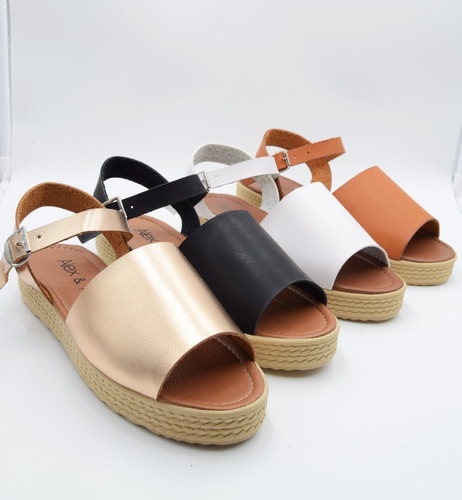 Sandalia Dama Suela Ligera Casual Mujer Moda Color Huaraches