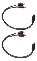 Comprar Cable Divisor Rca, 2 Unidades, 1 Macho A 2 Hembras Estéreo,