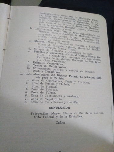 Guía Y Planos Del D. F. Carreteras Y Caminos, Edición 1935