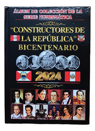 Álbum + 12 Monedas Unc - Serie Numismática Del Bicentenario