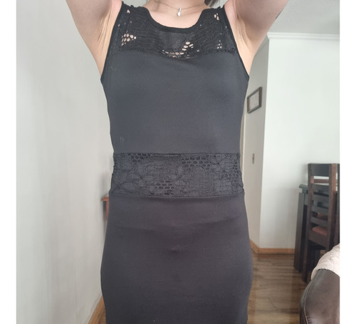 Vestido Negro Nuevo Talla M Bunnys